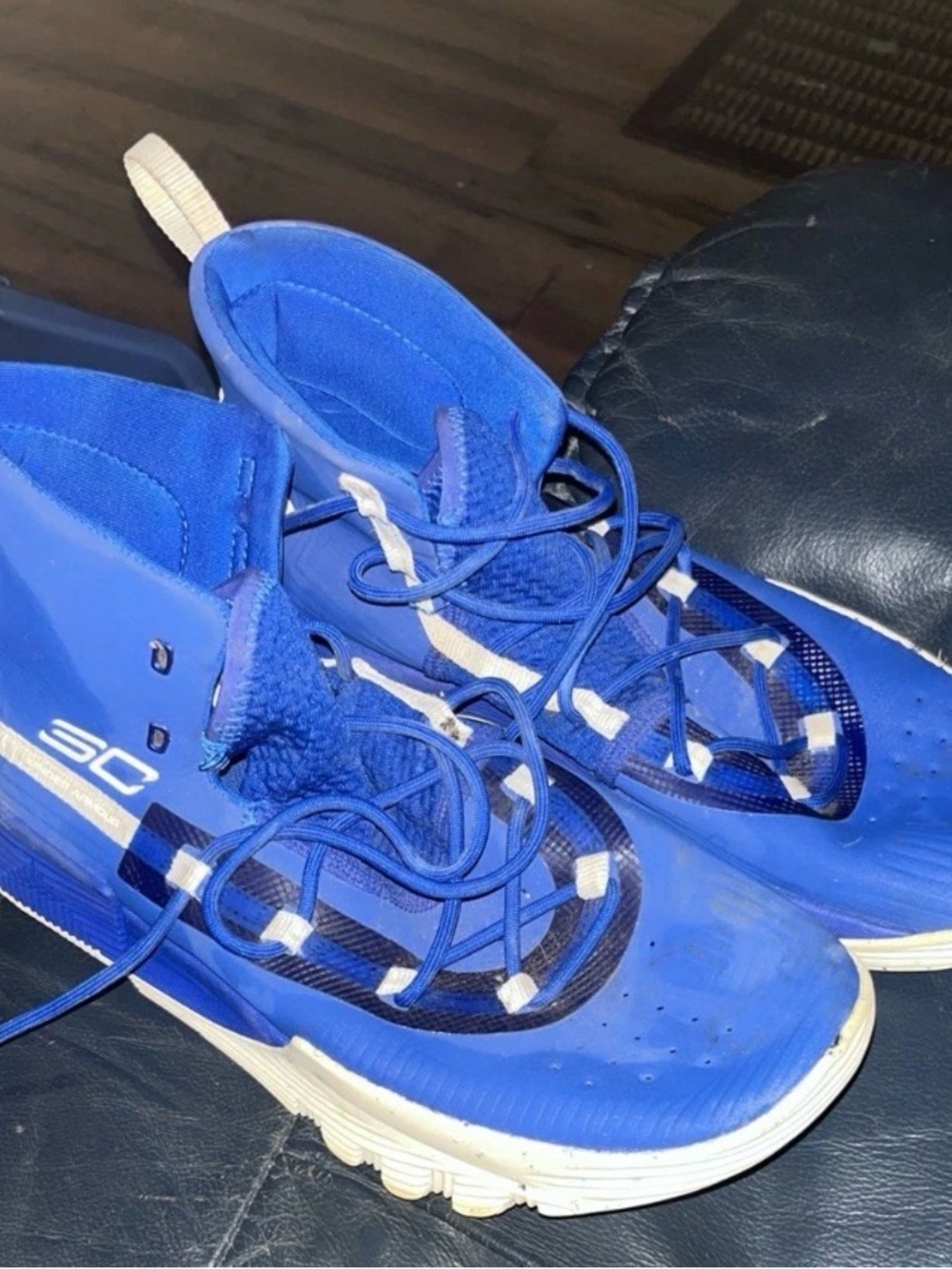 Under Armour SC 3Zero II Blue Basketball Shoes Men's Size 8